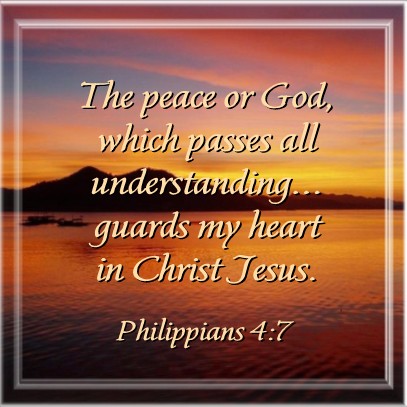 peace in my God Jesus Christ