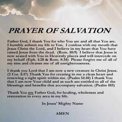 PRAYER FOR SALVATION