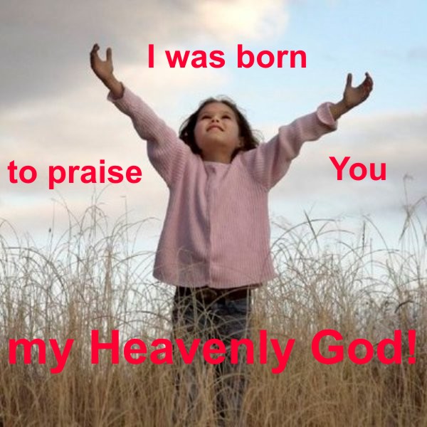 I was born to praise You my Heavenly God!