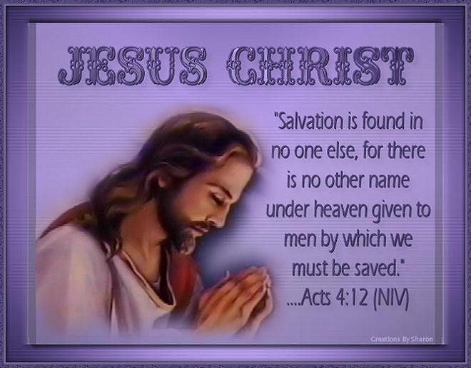Jesus Christ is the savior